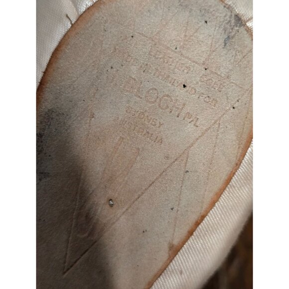 BLOCH Ballet Pointe Shoes Pale Pink Lace Up - Picture 5 of 15